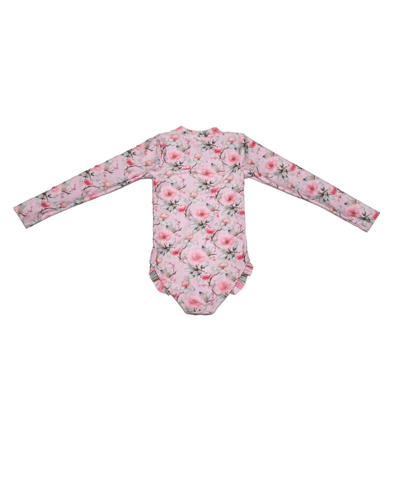 Long Sleeve Zip One Piece Swimsuit - Image 3