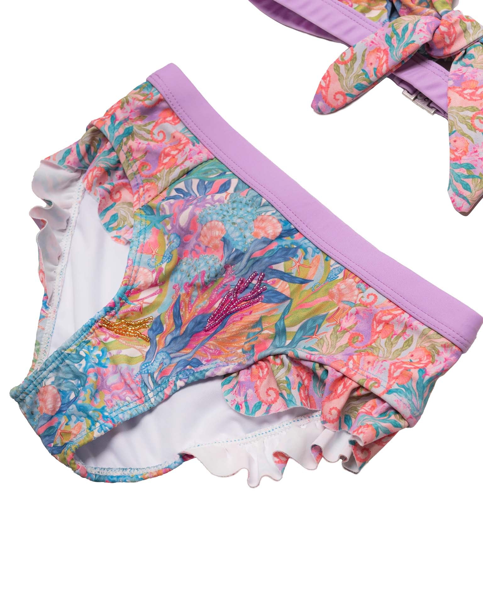 Hand Beaded 3 Piece Swim Set - Image 6