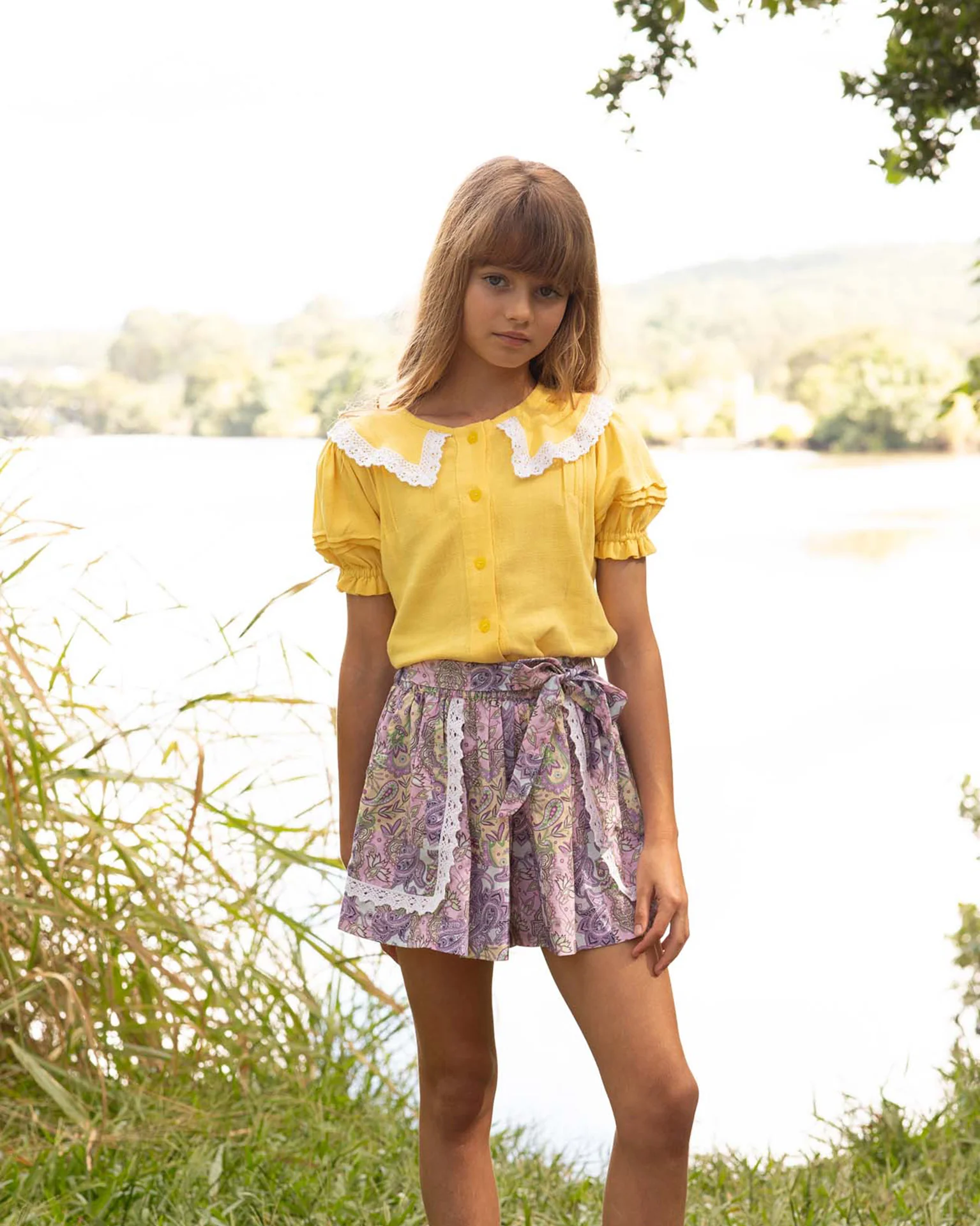 Cotton Shorts with Belt - Image 3