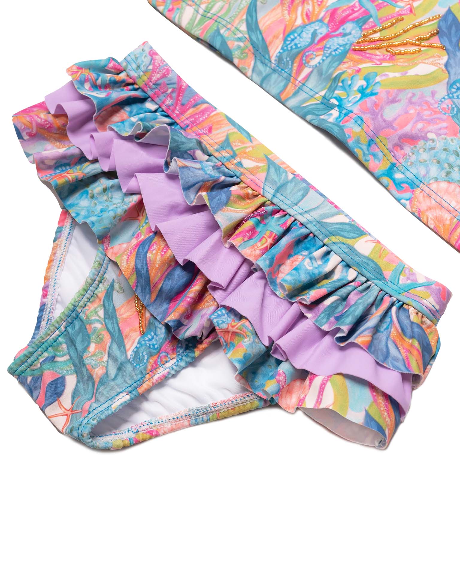 Hand Beaded 2 Piece Swimsuit Set - Image 5