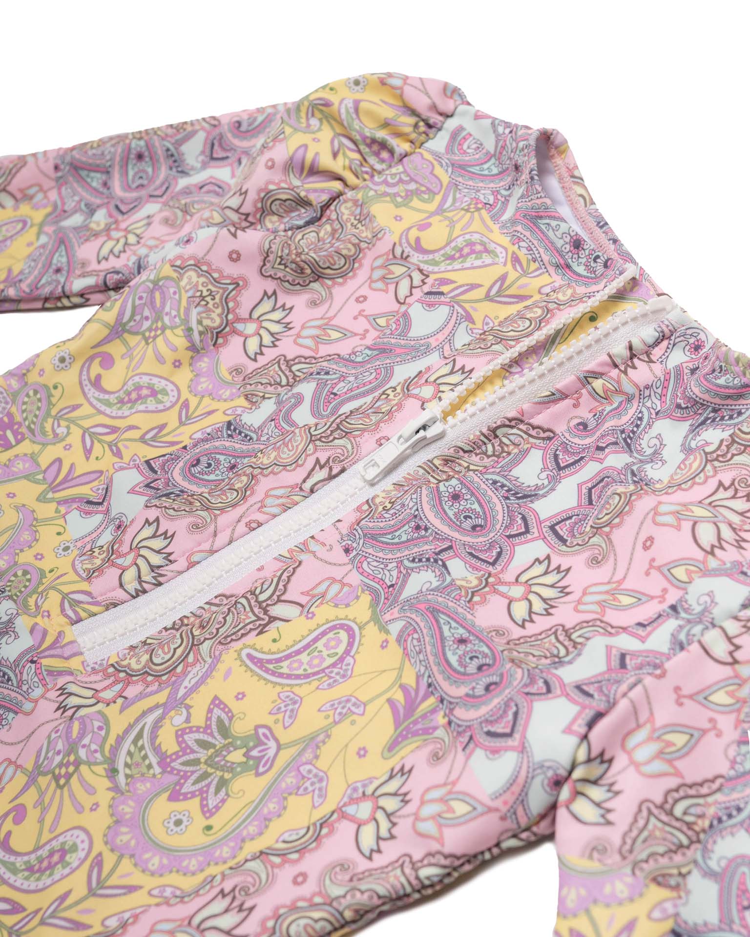 Long Sleeve One Piece Swimsuit with Side Ties - Image 4