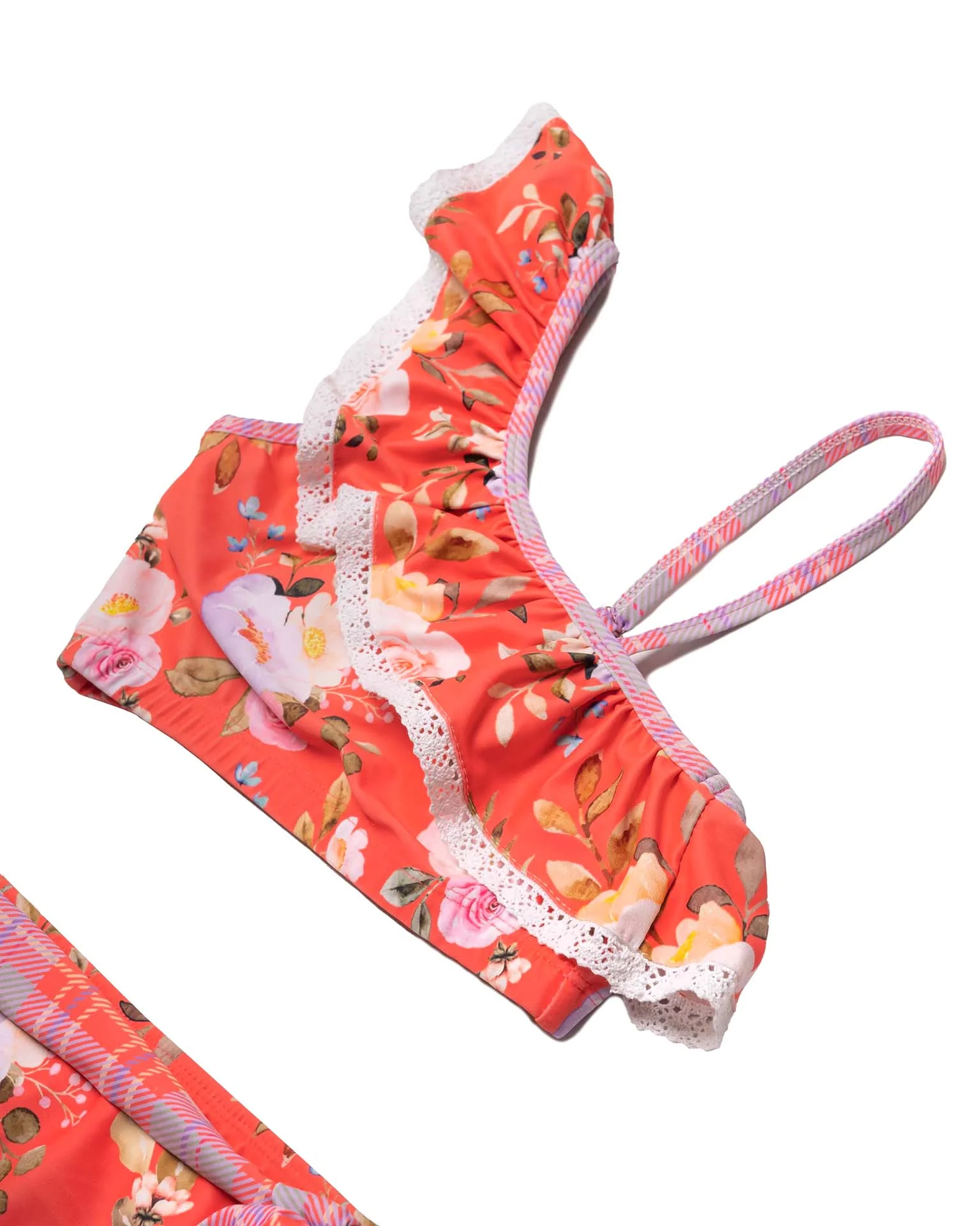 One Shoulder Ruffle Bikini - Image 4