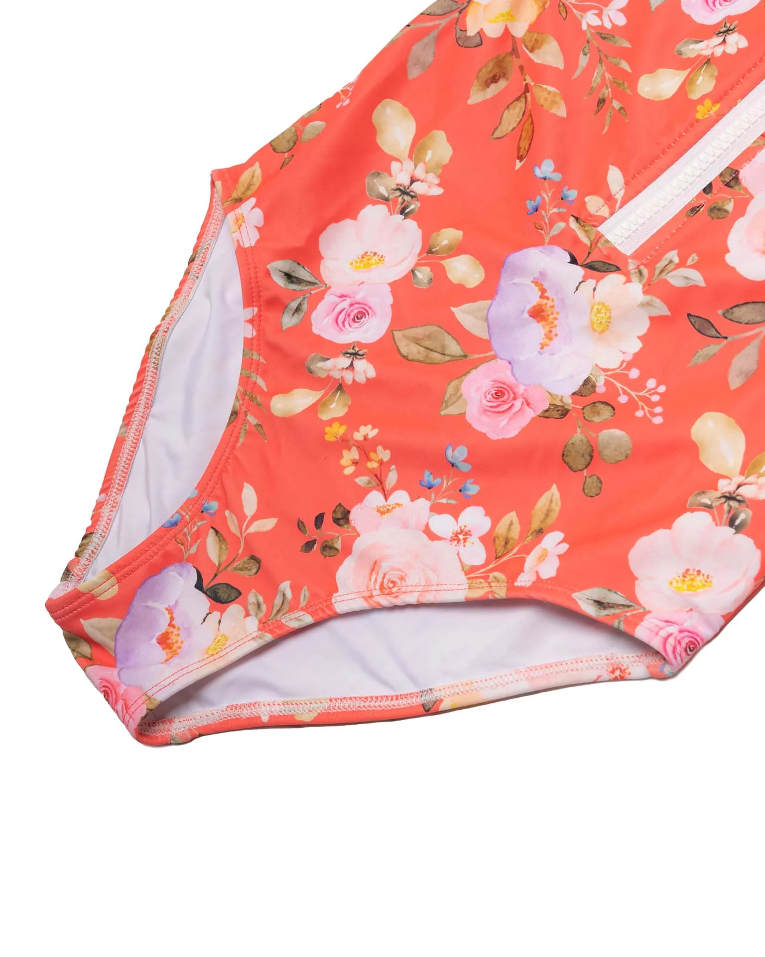 Long Sleeve Zip One Piece Swimsuit - Image 4