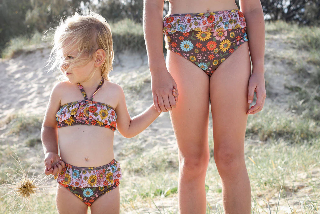 Peace, Love & Happiness High Waisted Bikini (Poppy) - Image 4