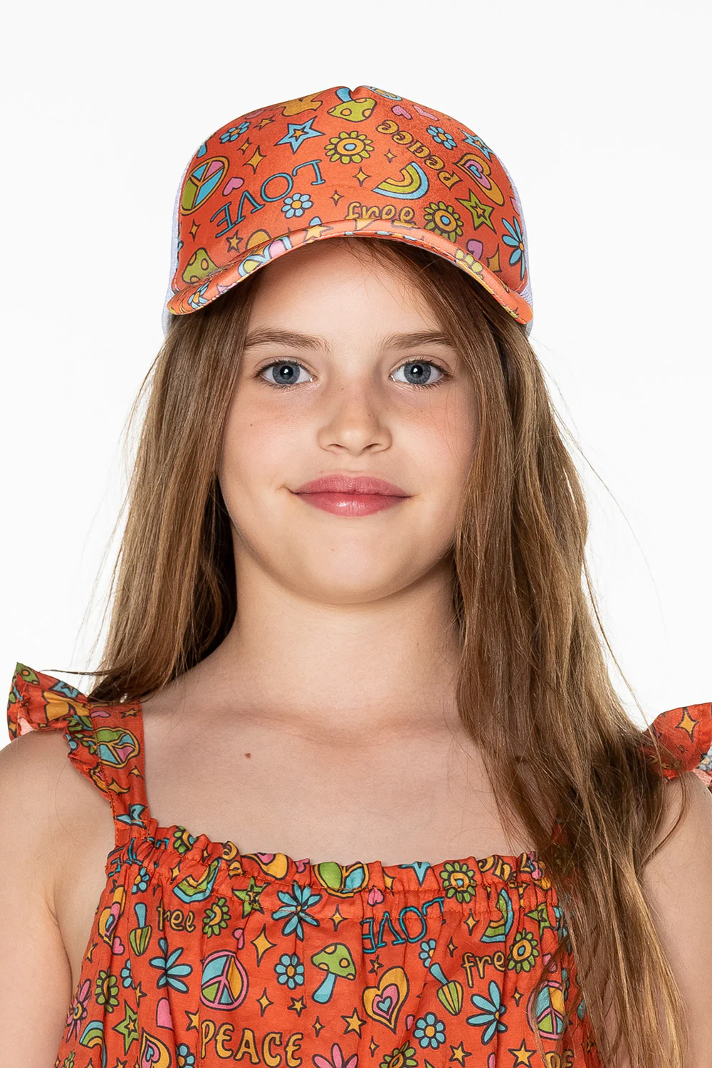 Peace, Love & Happiness Mesh Cap (Jesabell)