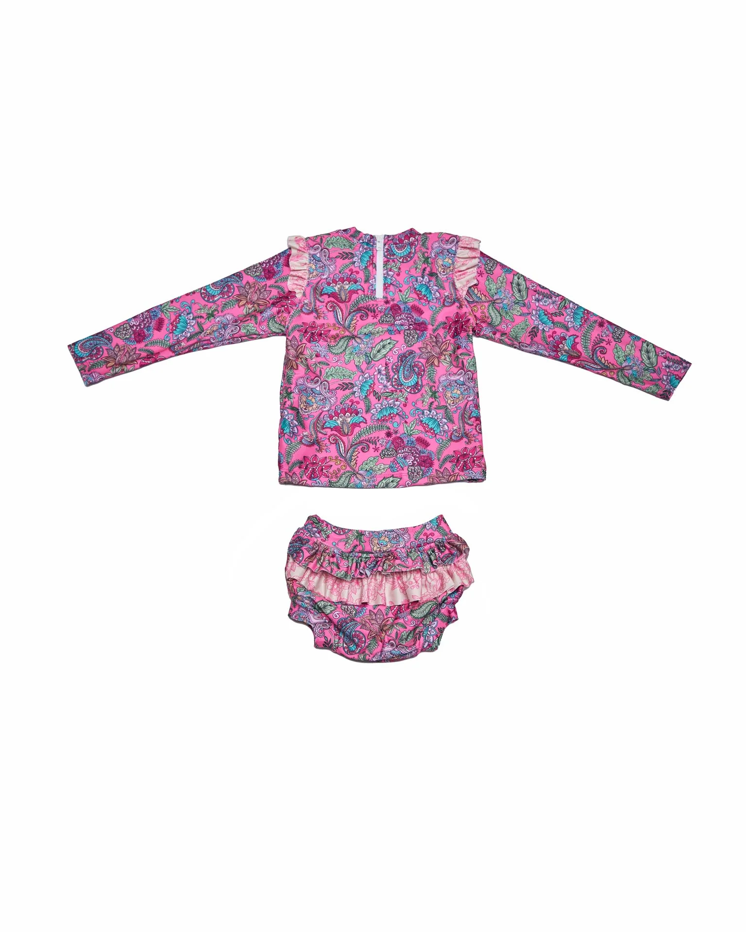Baby Girl Swim Set – Long Sleeve & Frill Bottoms (Liberty) - Image 4