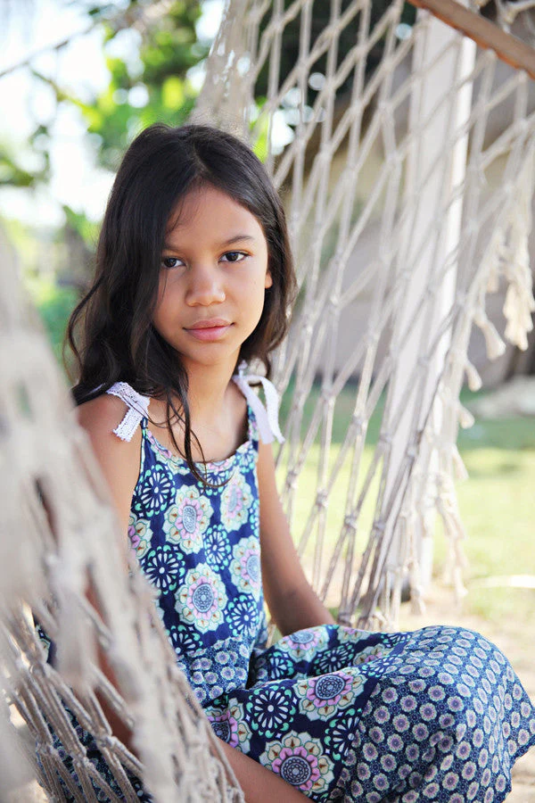 SAMPLE | Lotus Blue Beach Dress - Image 4