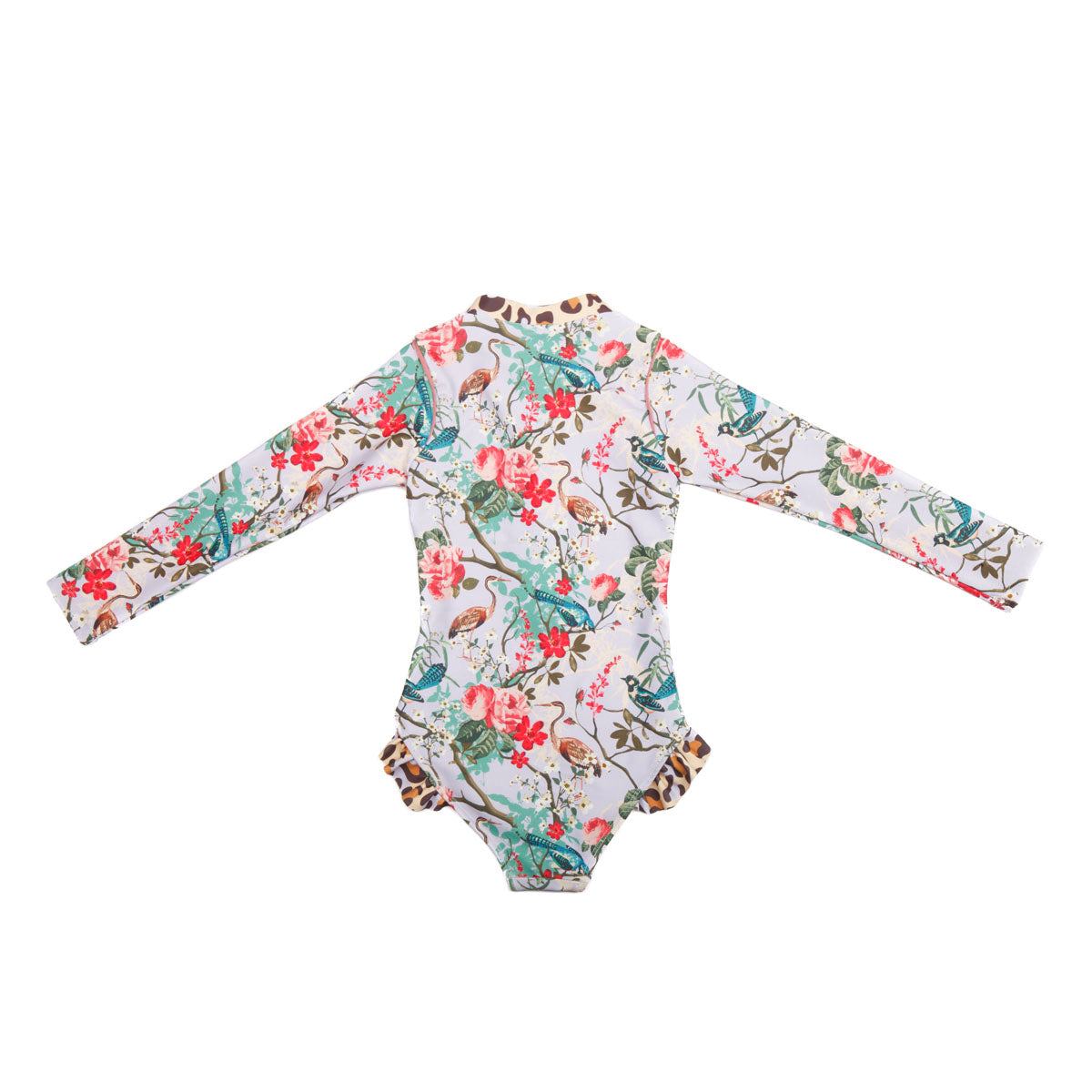 Long Sleeve Zip One Piece Swimsuit - Image 3
