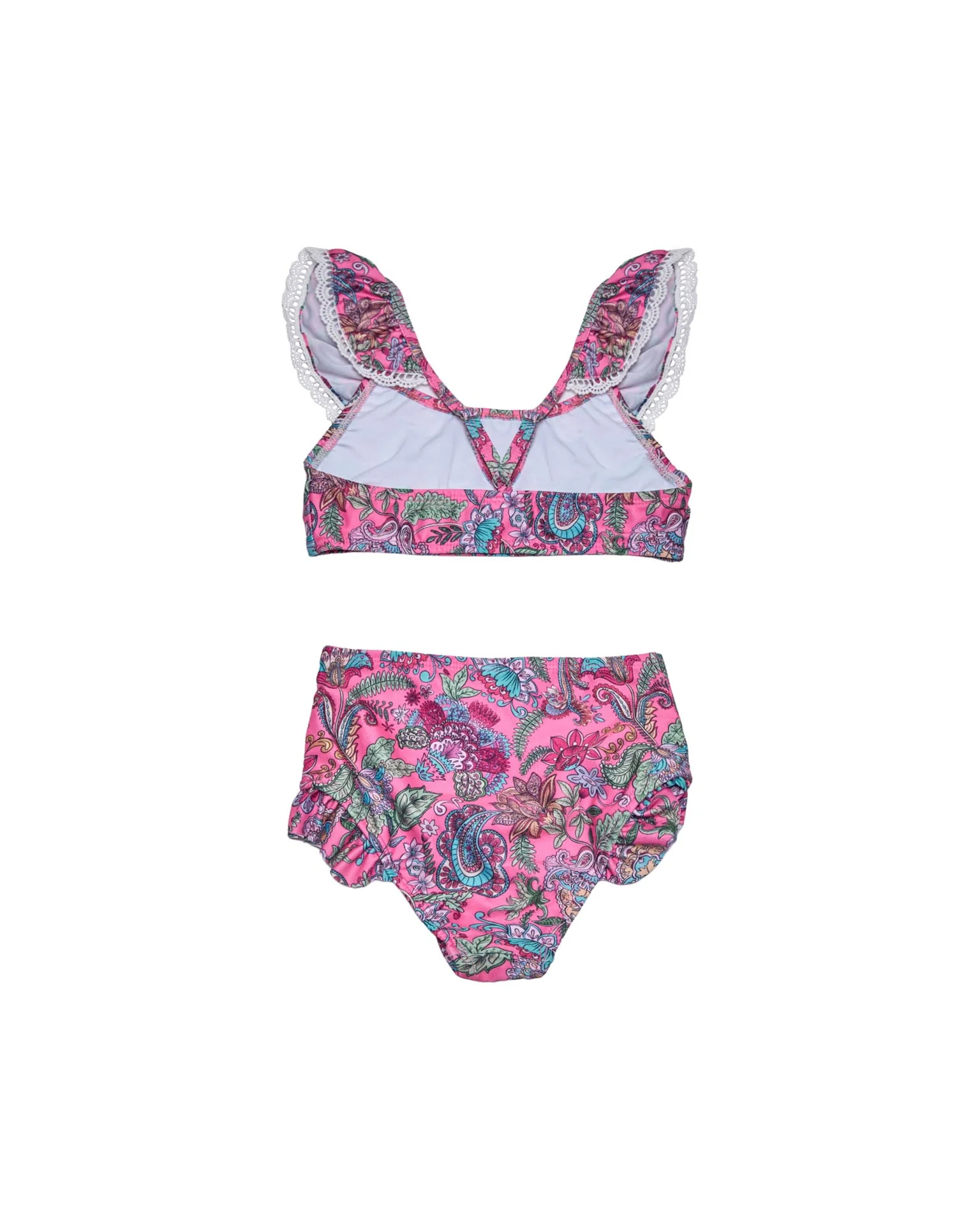 Girls Ruffle Neckline Bikini (Liberty Print) - Image 6