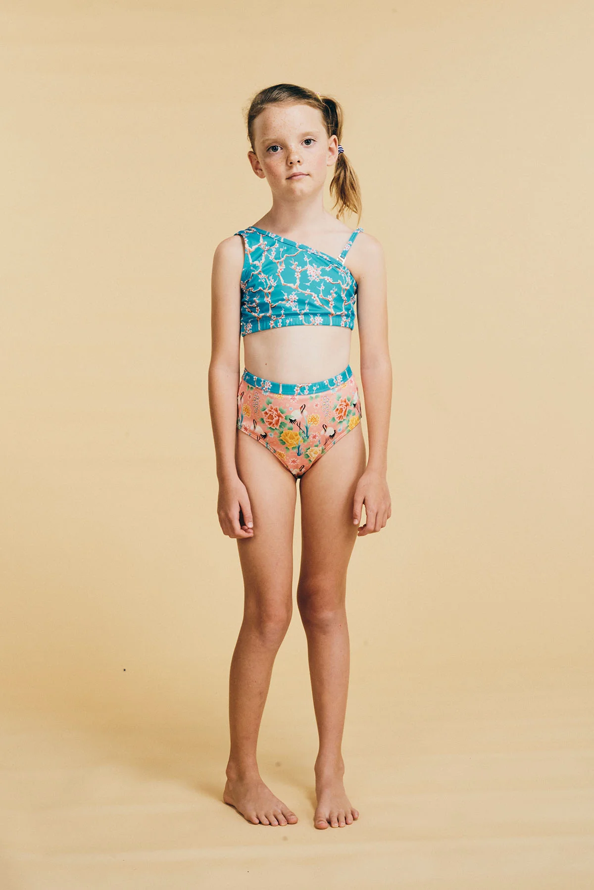 Xanadu One Shoulder Bikini Blossom Blue (Blossom Blue) - Image 2
